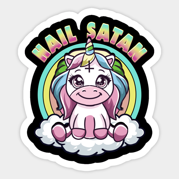 Hail satan unicorn hoodie online
